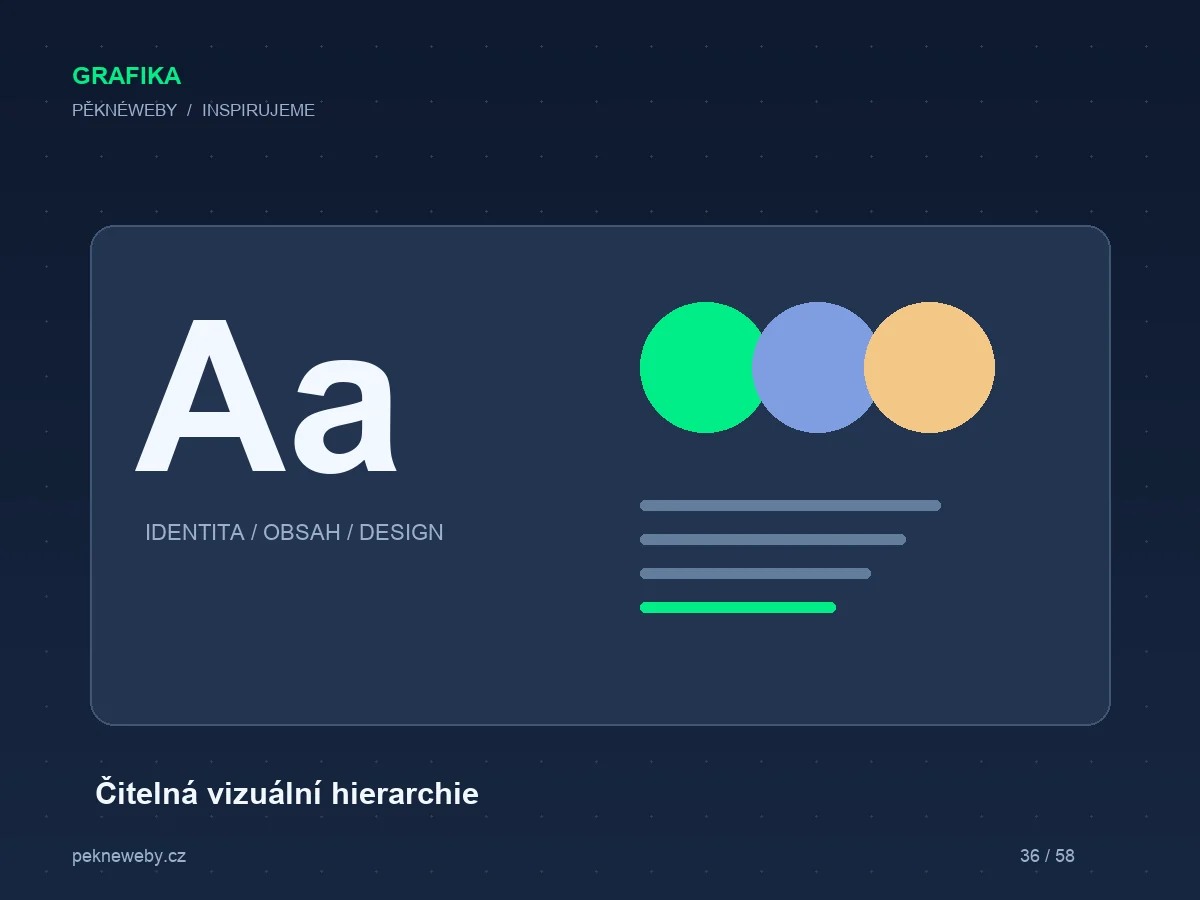 Typografická hierarchie: jak dát sdělení správnou váhu